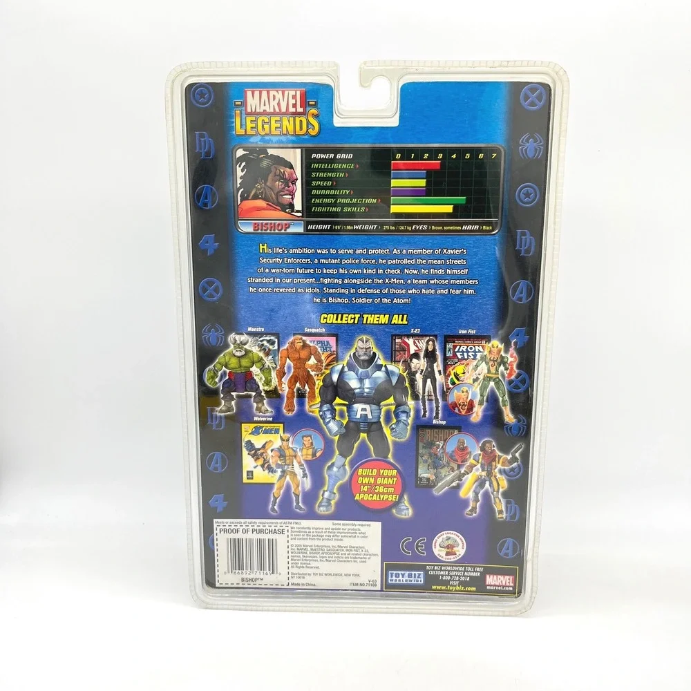 Marvel Legends Bishop Apocalypse Series Toy Biz Action Figure with Comic BAF